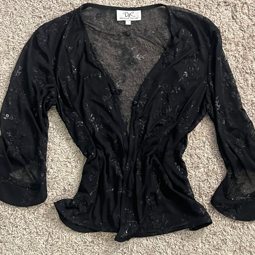 Mesh Beaded Top